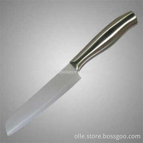 Cool Touch Metal Handle Ceramic Slicing Knife